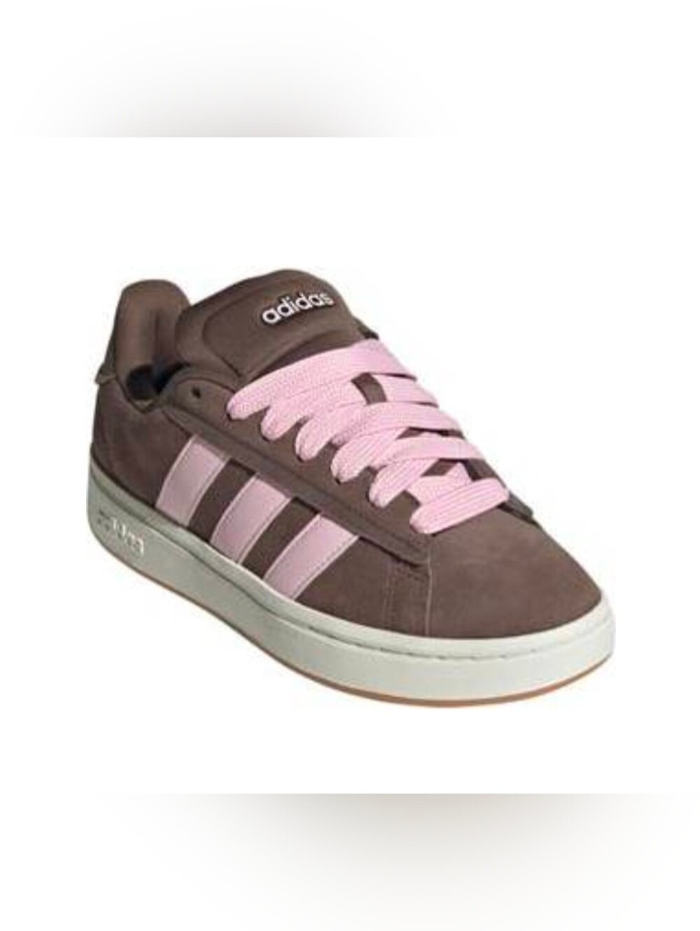 Adidas Grand Court Alpha 00s  Casual Sneakers - Brown with Pink Stripes| 9W